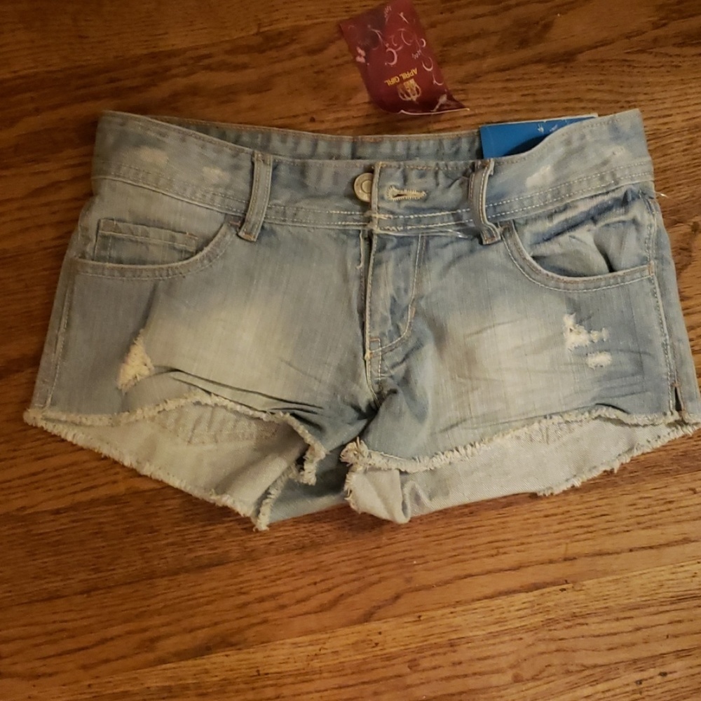 April girl jean shorts.  Size 3/4